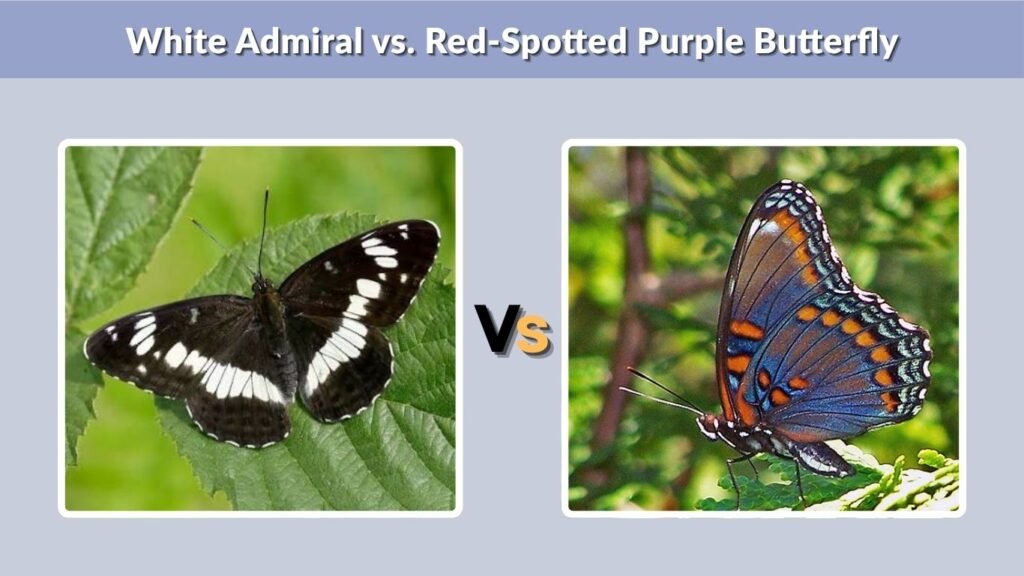 White Admiral vs. Red-Spotted Purple Butterfly