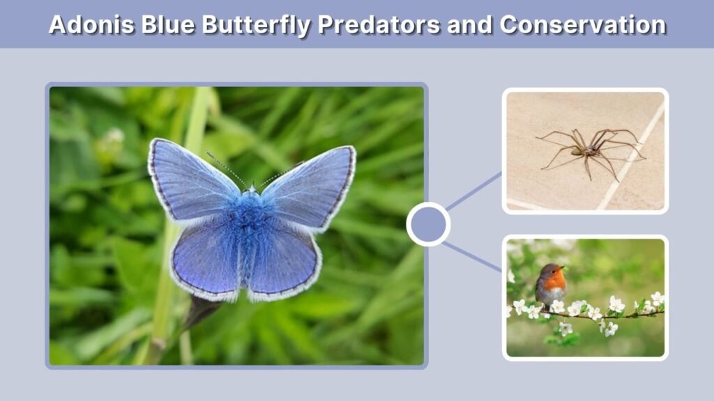 Adonis Blue Butterfly Predators and Conservation