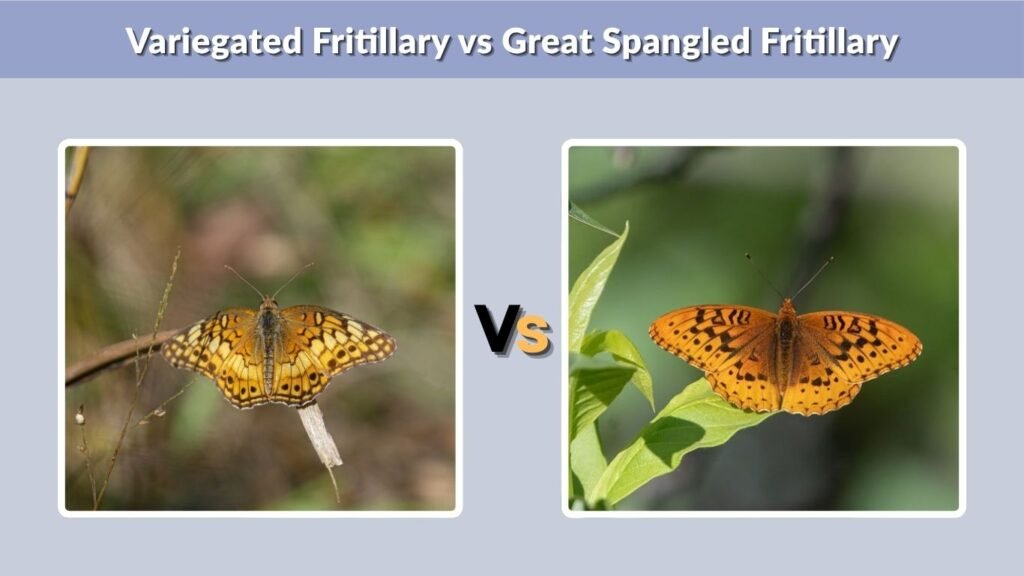 Variegated Fritillary vs Great Spangled Fritillary