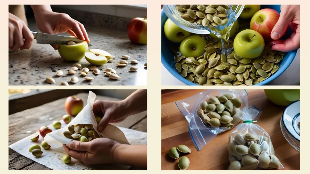 Step 1 Preparing the Apple Seeds