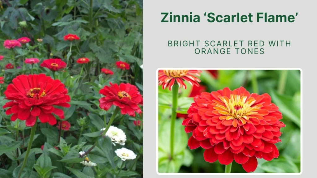 Zinnia ‘Scarlet Flame’