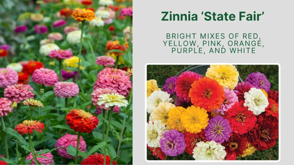 Zinnia ‘State Fair’