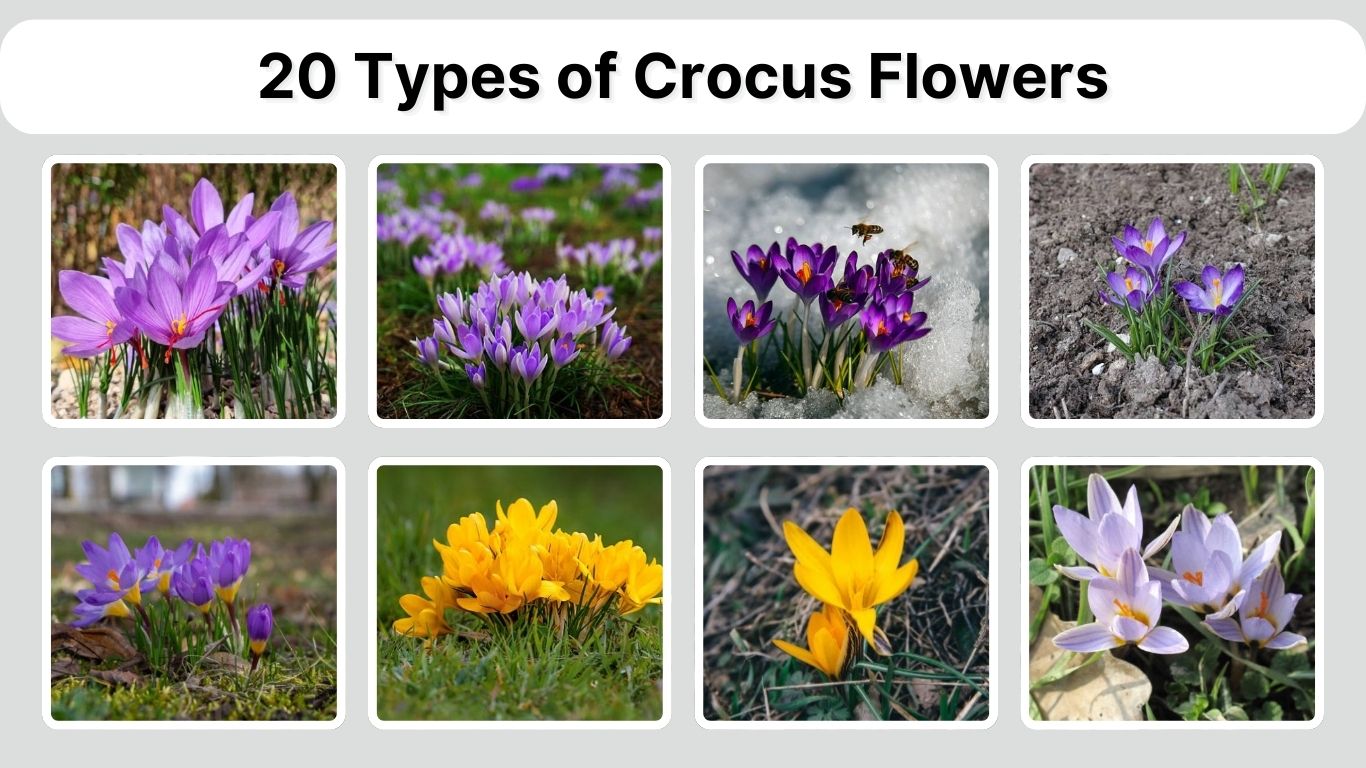20 Types of Crocus Flowers: Identification with Pictures