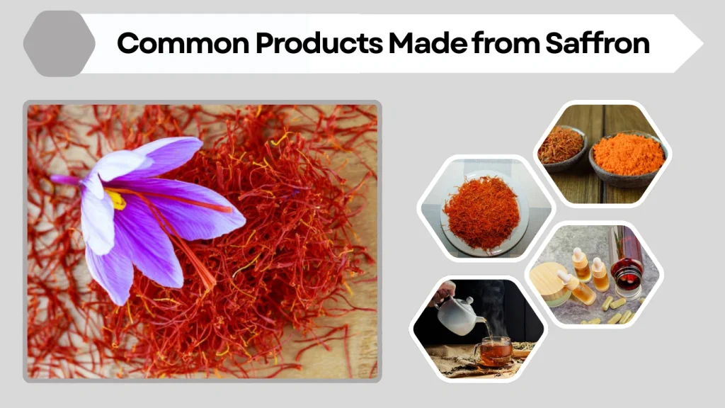Common Products Made from Saffron