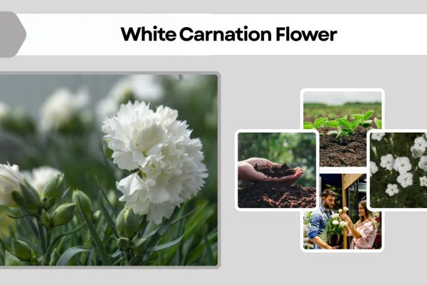 White Carnation Flower Meaning, Symbolism, Care, and Uses
