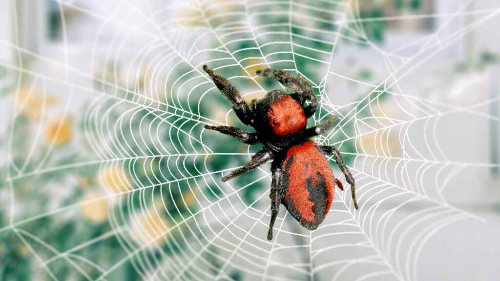 Red Spider With Black Back