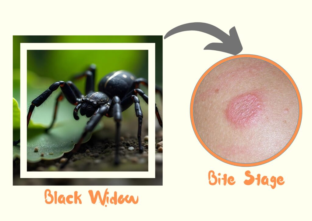 Black Widow Spider Bite Stage