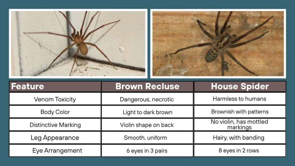 Brown Recluse vs House Spider