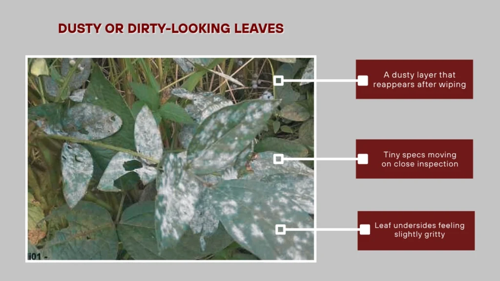 Dusty or Dirty-Looking Leaves