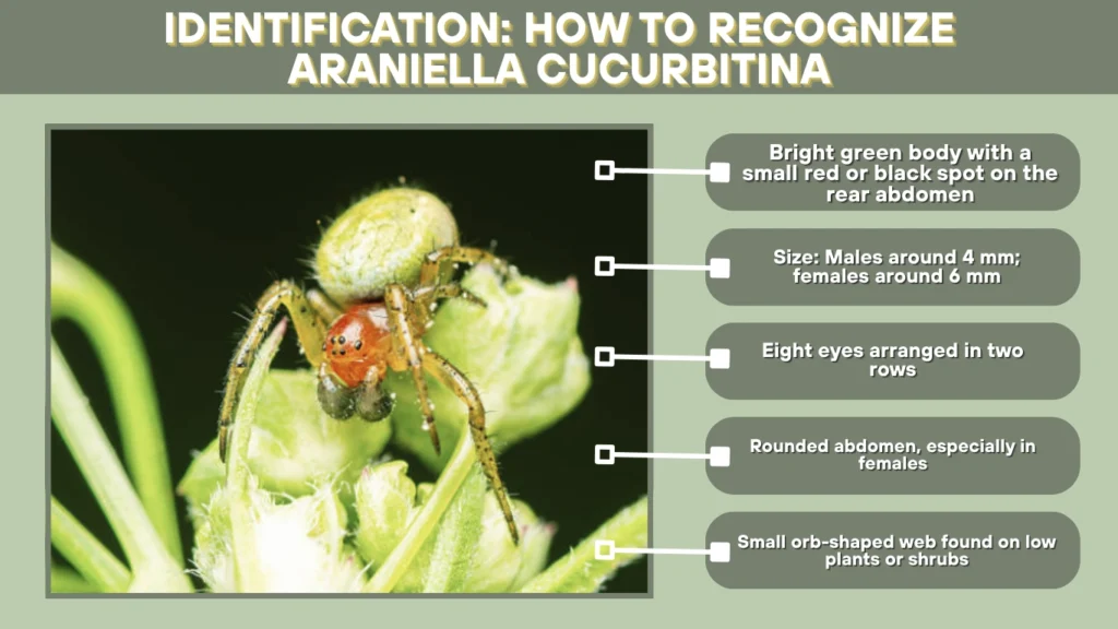 Identification: How to Recognize Araniella cucurbitina