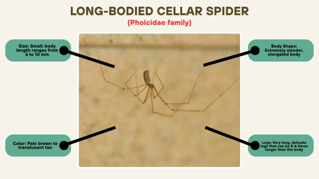 Long-Bodied Cellar Spider (Pholcidae family)