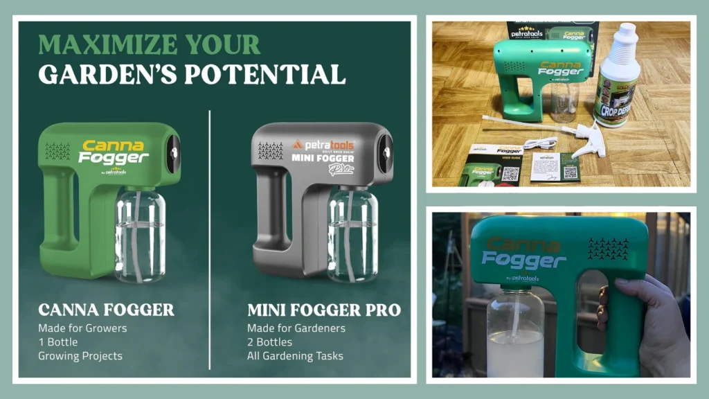 Petra CannaFogger Electric Spray Bottle – Battery-Powered Mister for Spider Mite Control