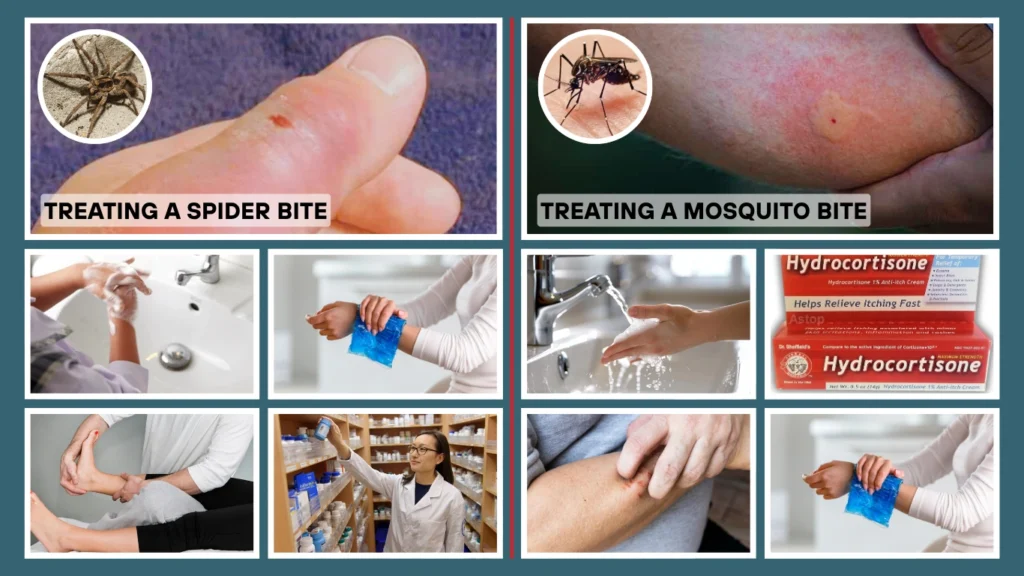 Spider Bite vs Mosquito Bite First Aid for Each Bite