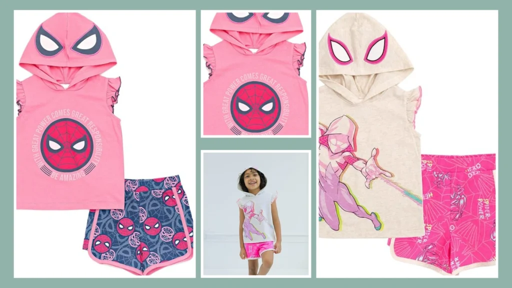 Marvel Spider-Man Spider Gwen Toddler Cosplay Hoodie