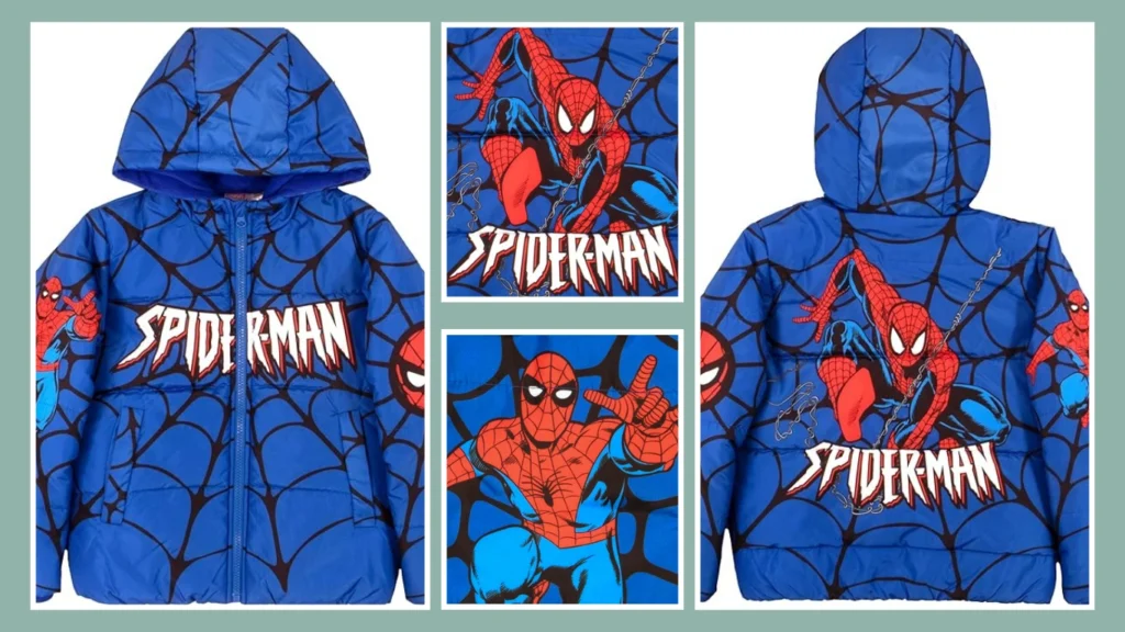 Marvel Winter Spider-Man Graphic Puffer Hoodie