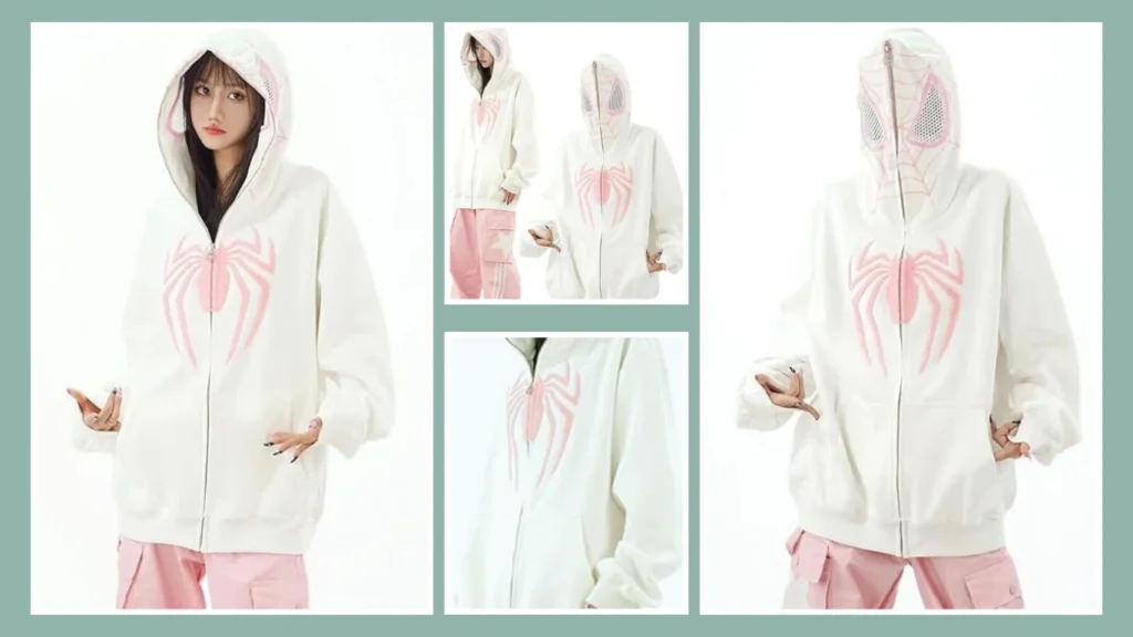 OATSBAS Y2K Hip Hop Spider Hoodie