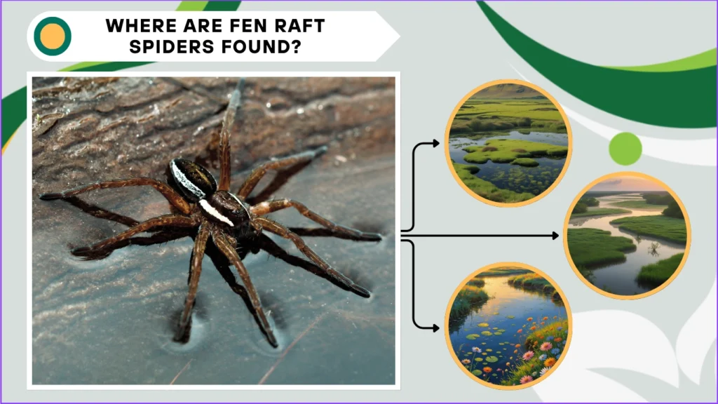 Where are fen raft spiders found