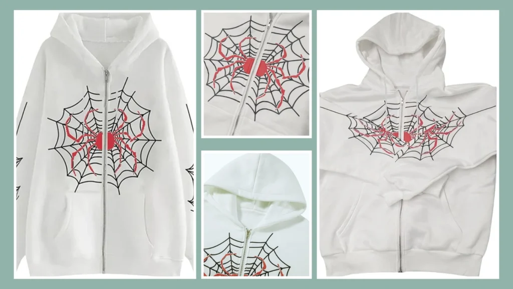 Yuemengxuan Skeleton-Aesthetic Spider Sweatshirt