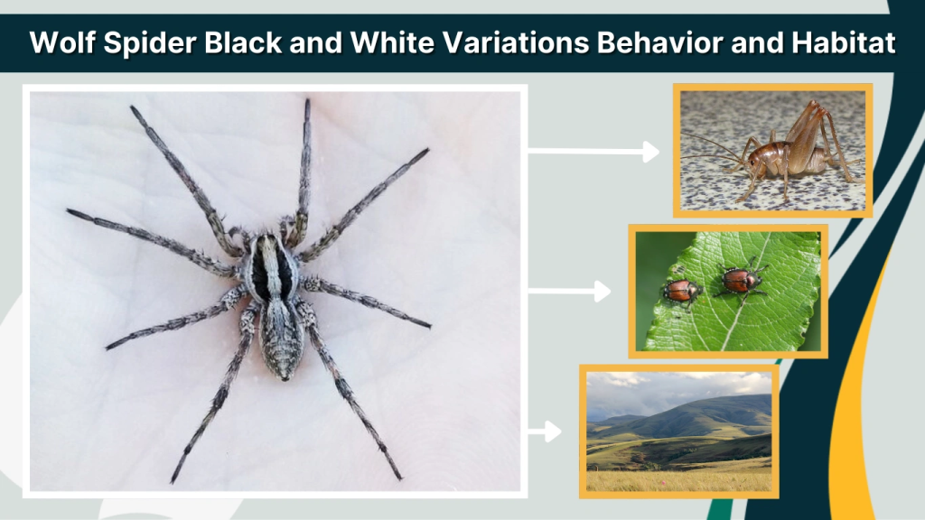 Wolf Spider Black and White Variations Behavior and Habitat