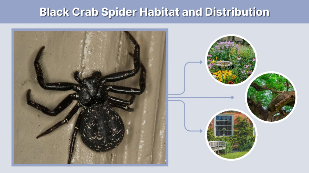 Black Crab Spider Habitat and Distribution
