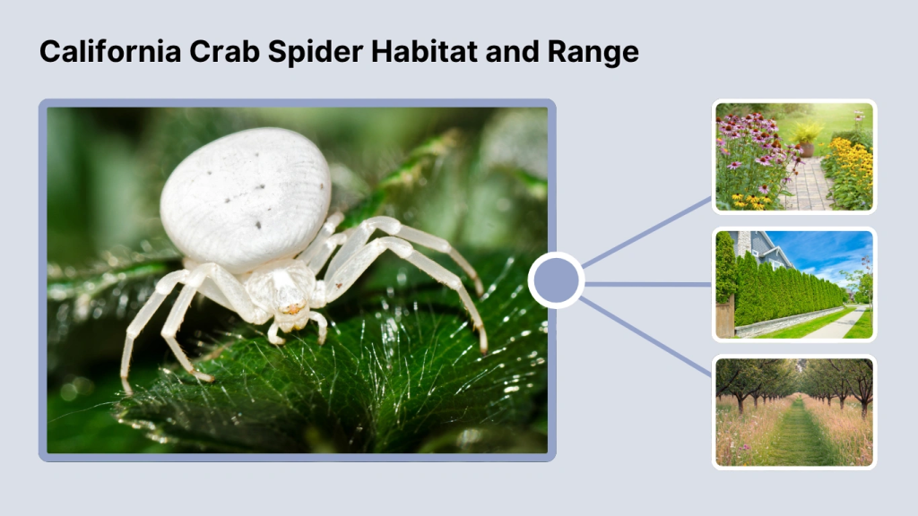 California Crab Spider Habitat and Range