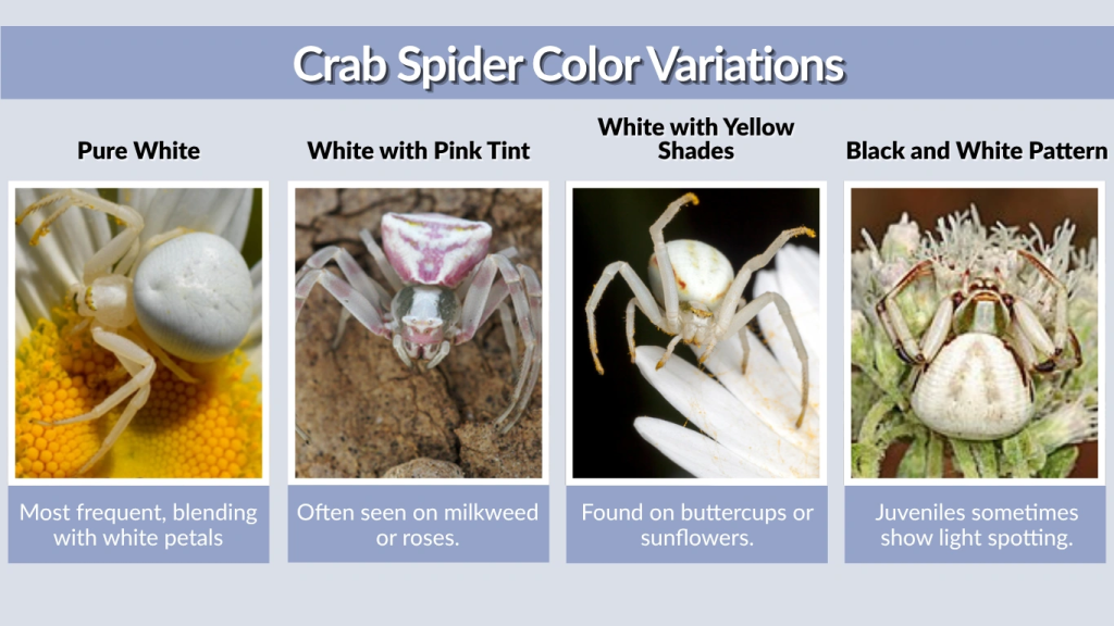 Crab Spider Color Variations