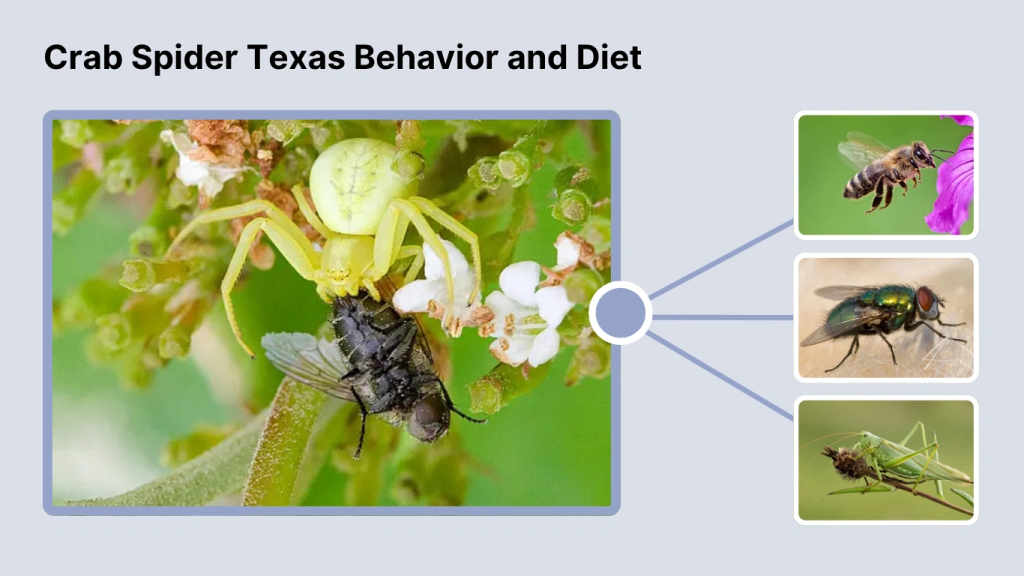 Crab Spider Texas Behavior and Diet
