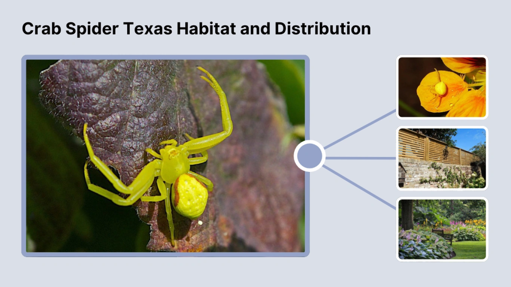 Crab Spider Texas Habitat and Distribution