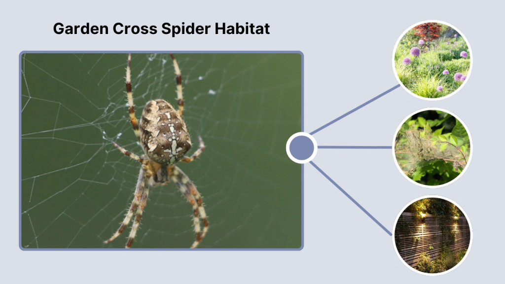 Garden Cross Spider Habitat