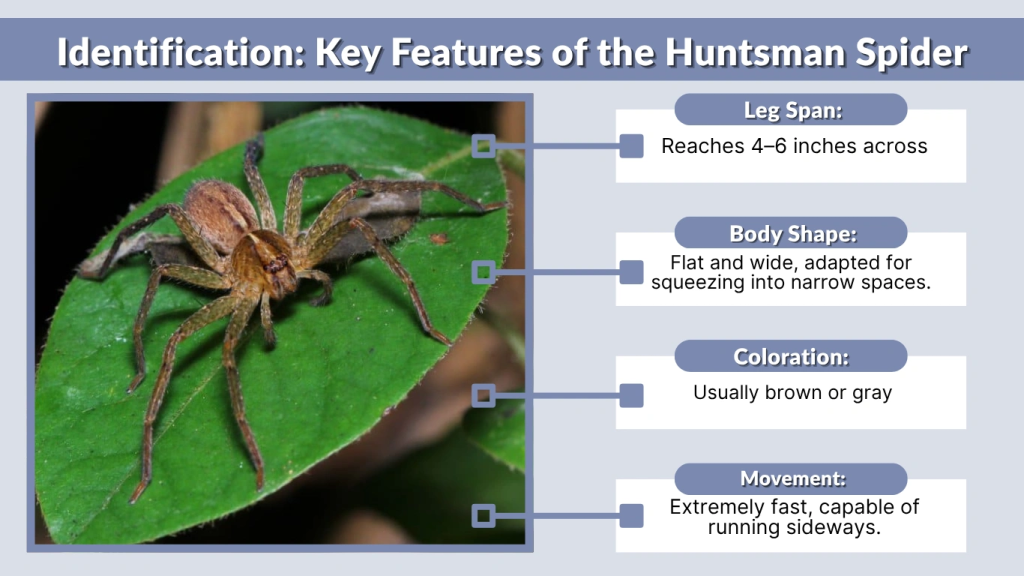 Identification Key Features of the Huntsman Spider