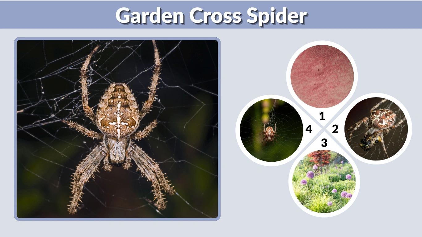 Garden Cross Spider: Identification, Bite, and Web Patterns 