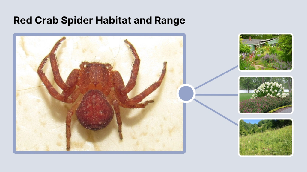 Red Crab Spider Habitat and Range