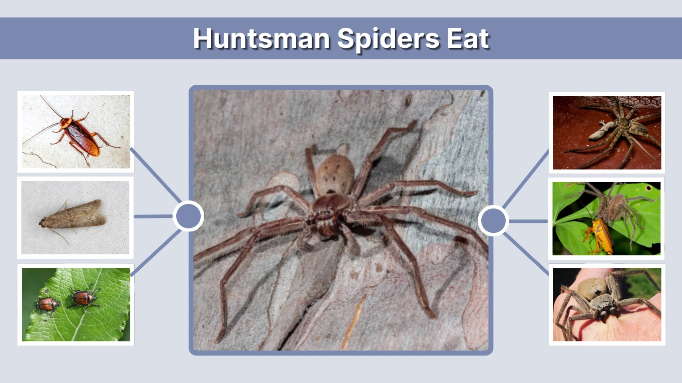 What Do Huntsman Spiders Eat?  Insects, Mice, Birds & More