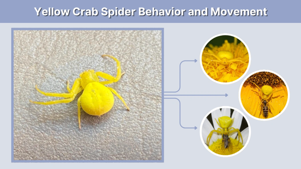 Yellow Crab Spider Behavior and Movement