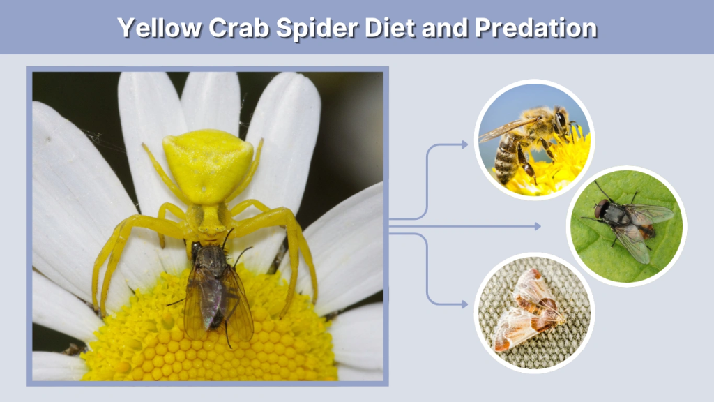Yellow Crab Spider Diet and Predation