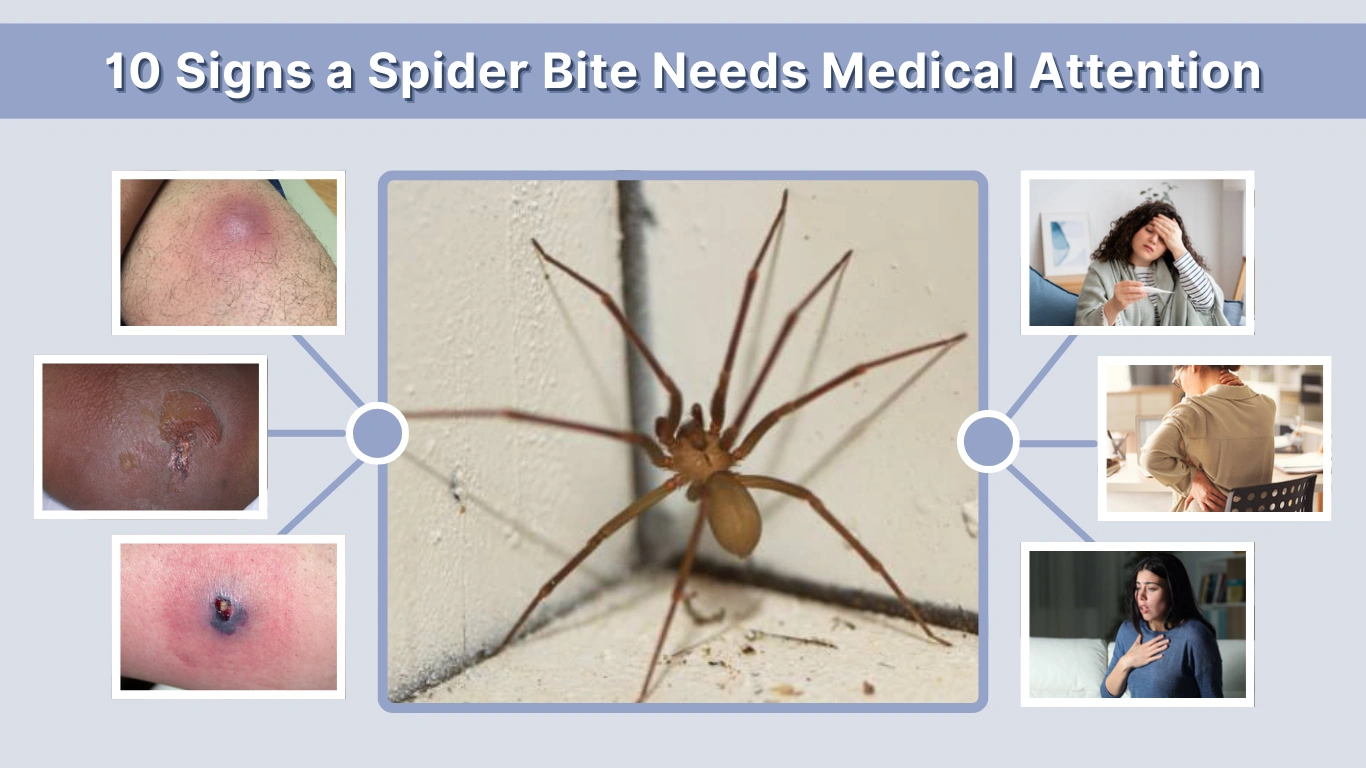 10 Signs a Spider Bite Needs Medical Attention