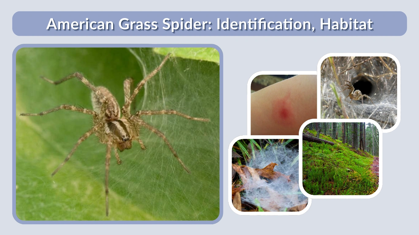 American Grass Spider Identification, Habitat, Web and Bite Facts