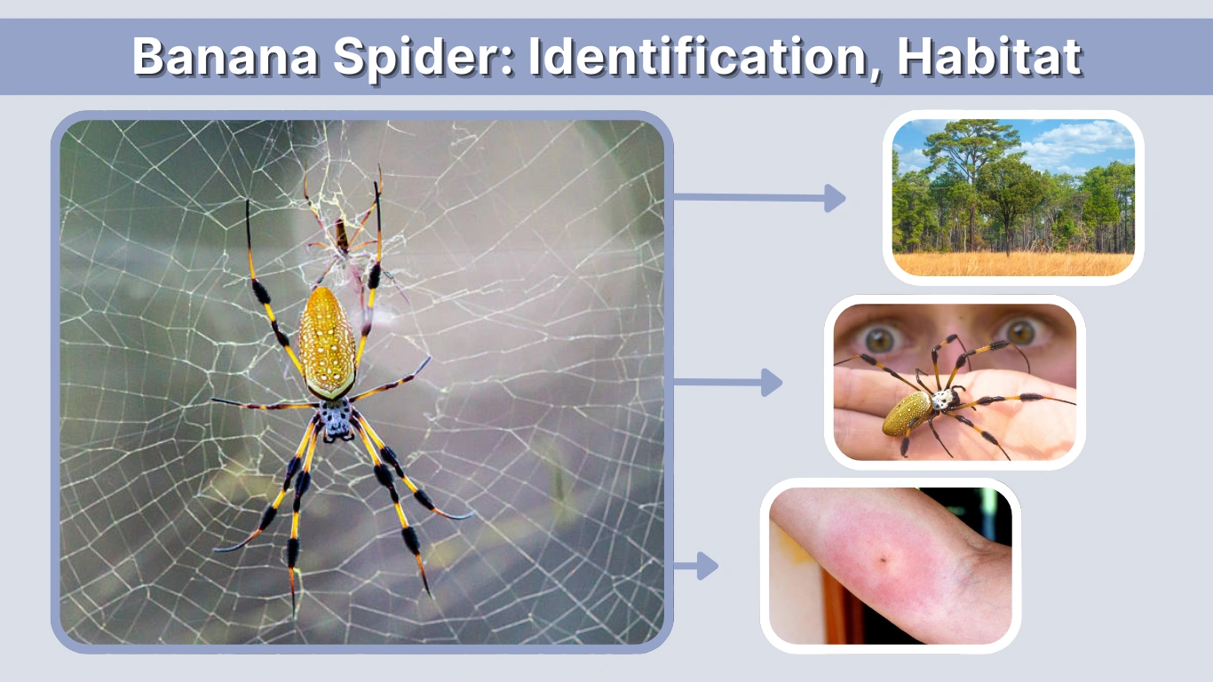 Banana Spider Identification, Habitat, Web and Bite Facts