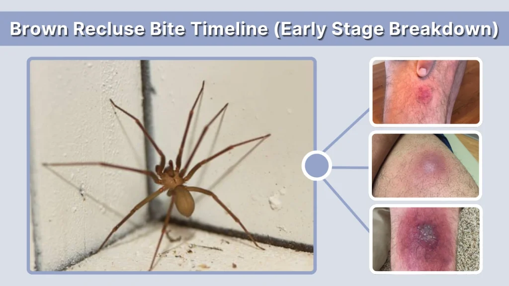 Brown Recluse Bite Timeline (Early Stage Breakdown)