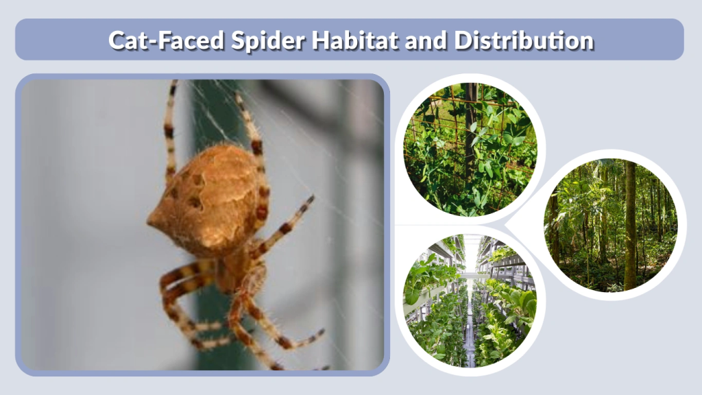 Cat-Faced Spider Habitat and Distribution