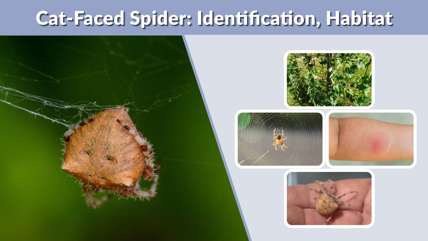 Cat-Faced Spider Identification, Habitat, Web and Bite Facts