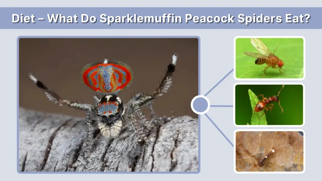 Diet – What Do Sparklemuffin Peacock Spiders Eat