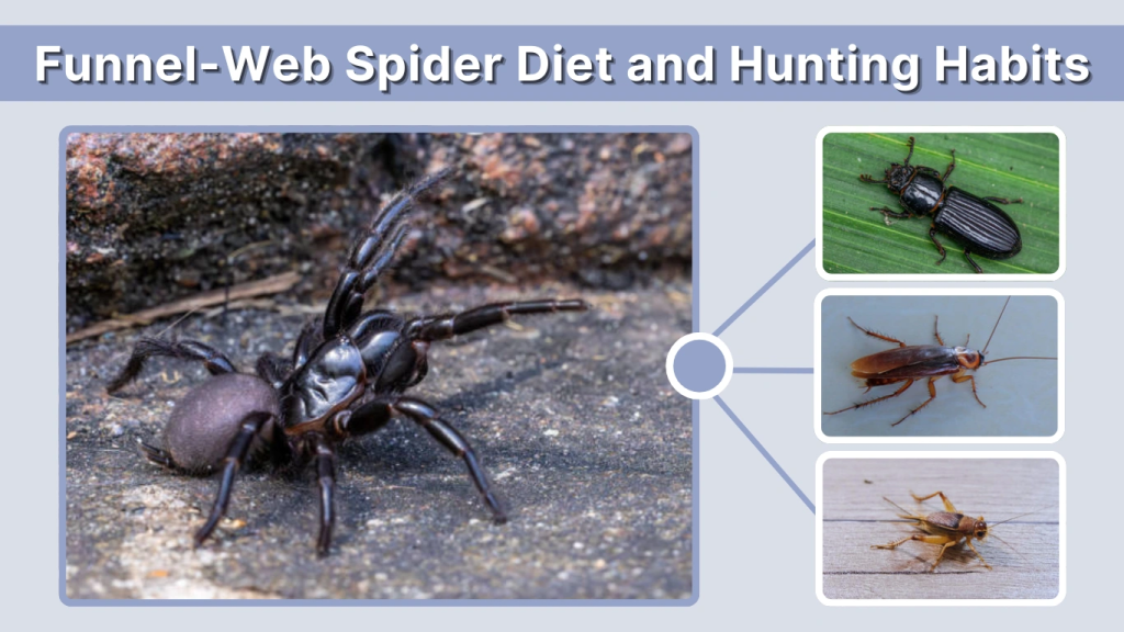 Funnel-Web Spider Diet and Hunting Habits