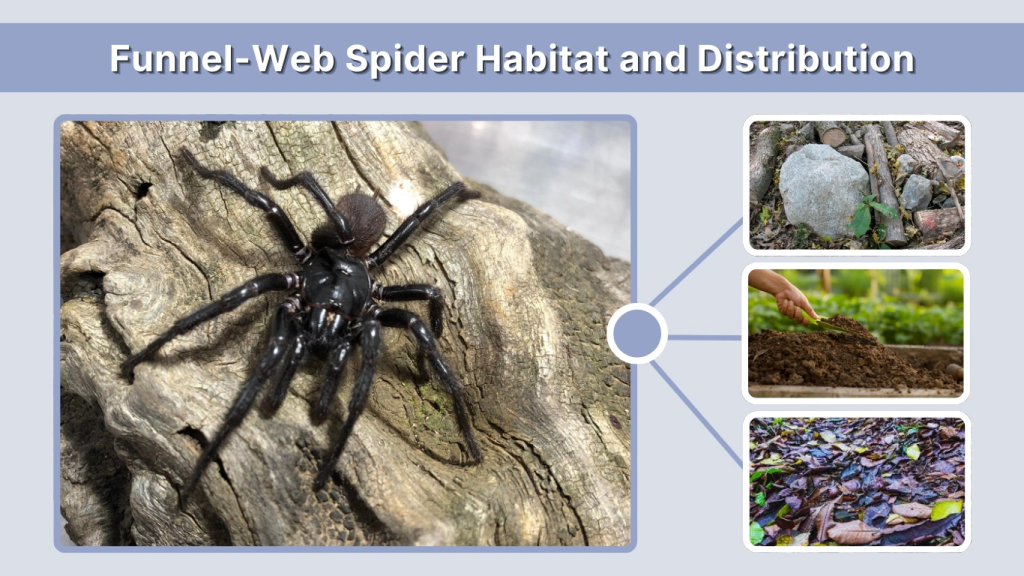Funnel-Web Spider Habitat and Distribution