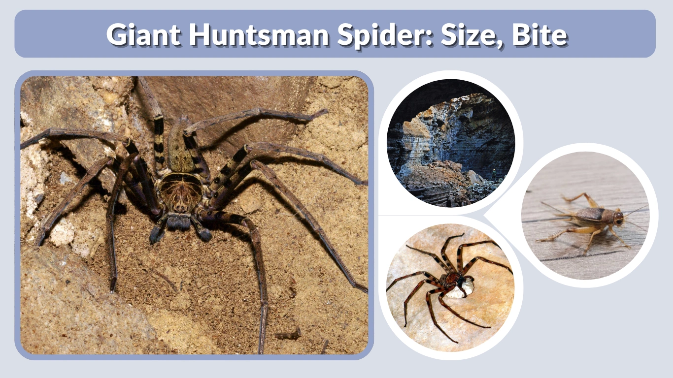 Giant Huntsman Spider: Size, Bite, Habitat & Fascinating Facts