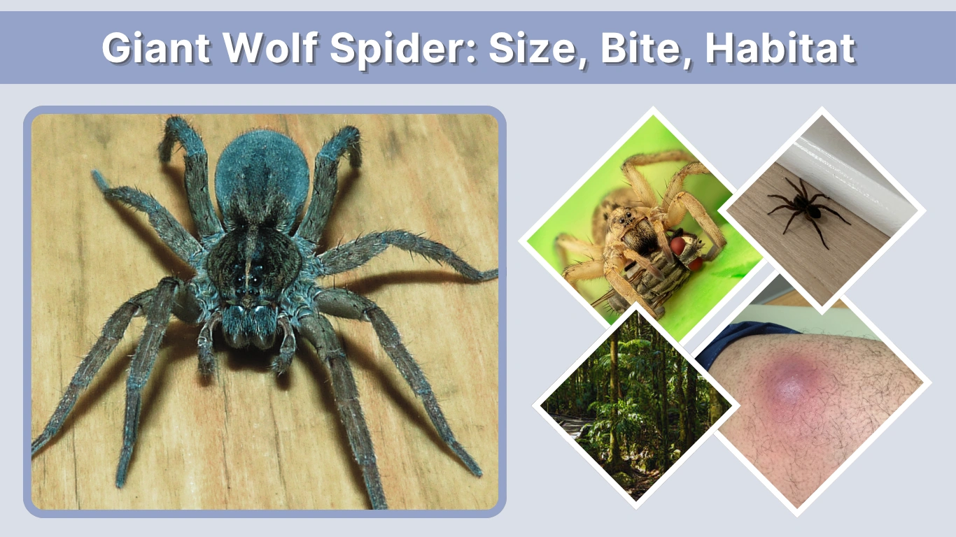 Giant Wolf Spider: Size, Bite, Habitat & Facts You Should Know