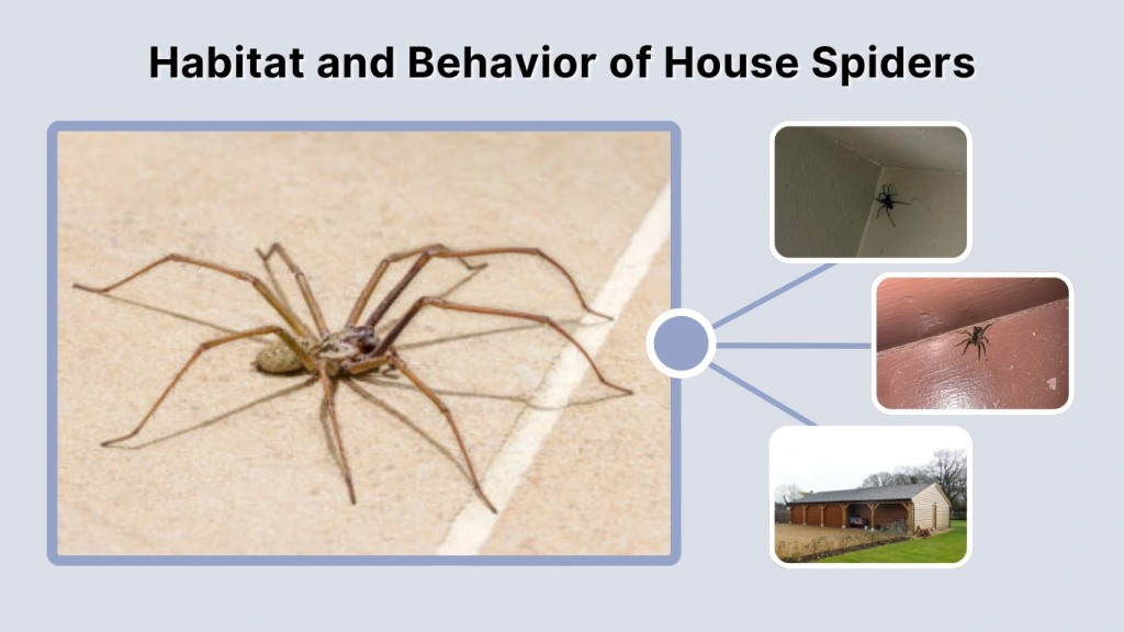 Habitat and Behavior of House Spiders