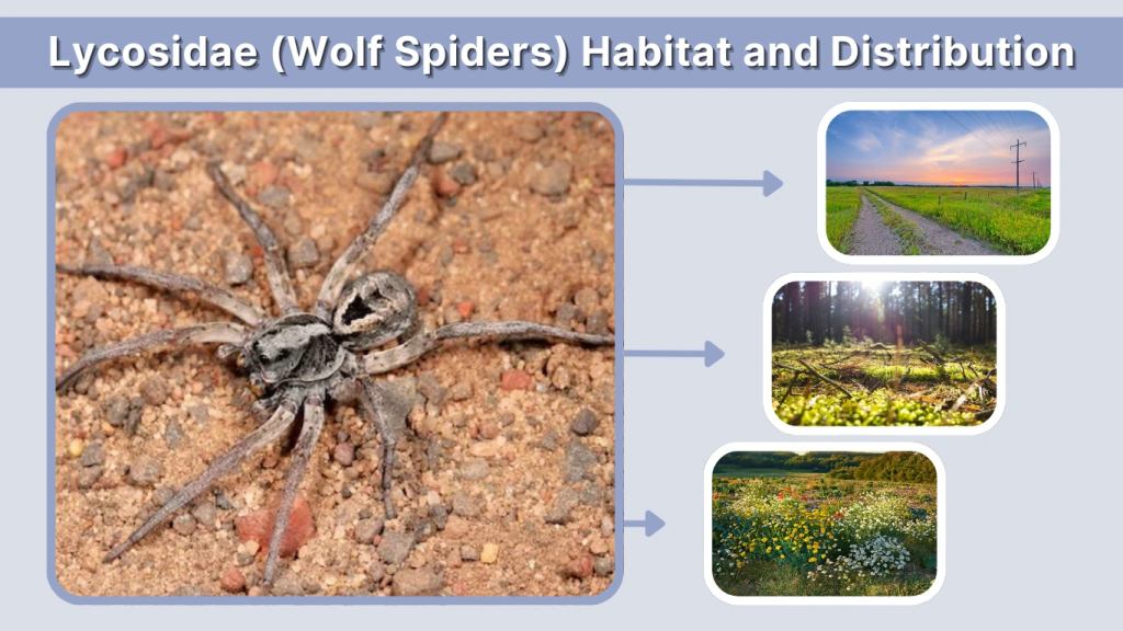 Lycosidae (Wolf Spiders) Habitat and Distribution