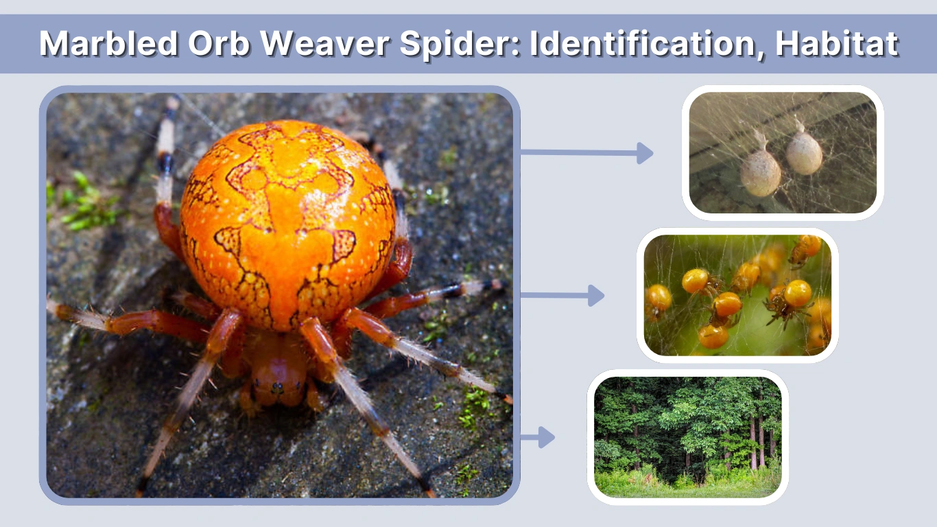 Marbled Orb Weaver Spider Identification, Habitat & Facts