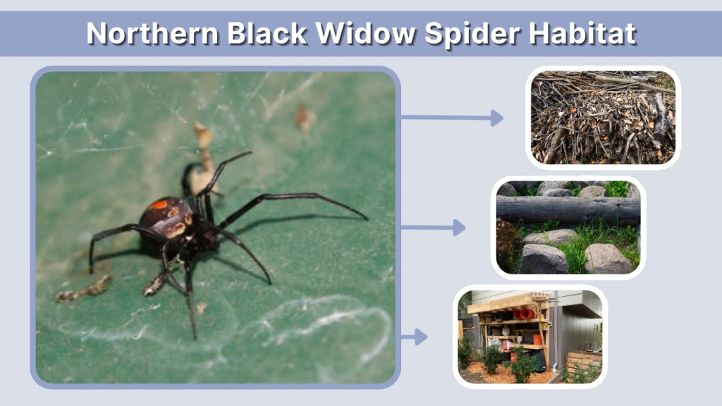Northern Black Widow Spider Habitat